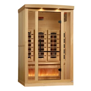 GDI-8020-03_3_3x3_1daa034e-eb08-4674-a09e-25a7835fce92 Golden Designs Sunrise 2 Person Full Spectrum Infrared Sauna with Himalayan Salt Bar GDI-8020-03