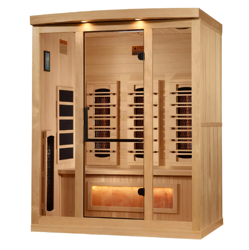 GDI-8030-03_2_3x3_45eb360c-0d10-4ad8-a49a-55431913fdde Golden Designs Supernova 3 Person Full Spectrum Infrared Sauna with Himalayan Salt Bar GDI-8030-03