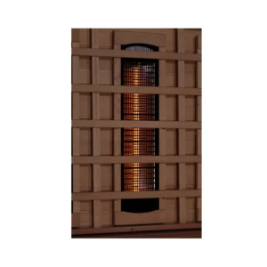NearFullSpectrumHeater3x3_33f63185-1b7e-4894-a9cd-4b95753e54e2 Golden Designs Sunrise 2 Person Full Spectrum Infrared Sauna with Himalayan Salt Bar GDI-8020-03