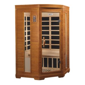 6225(2) 3x3 Dynamic Hemming 2 Person Corner Low EMF Far Infrared Sauna DYN-6225-02
