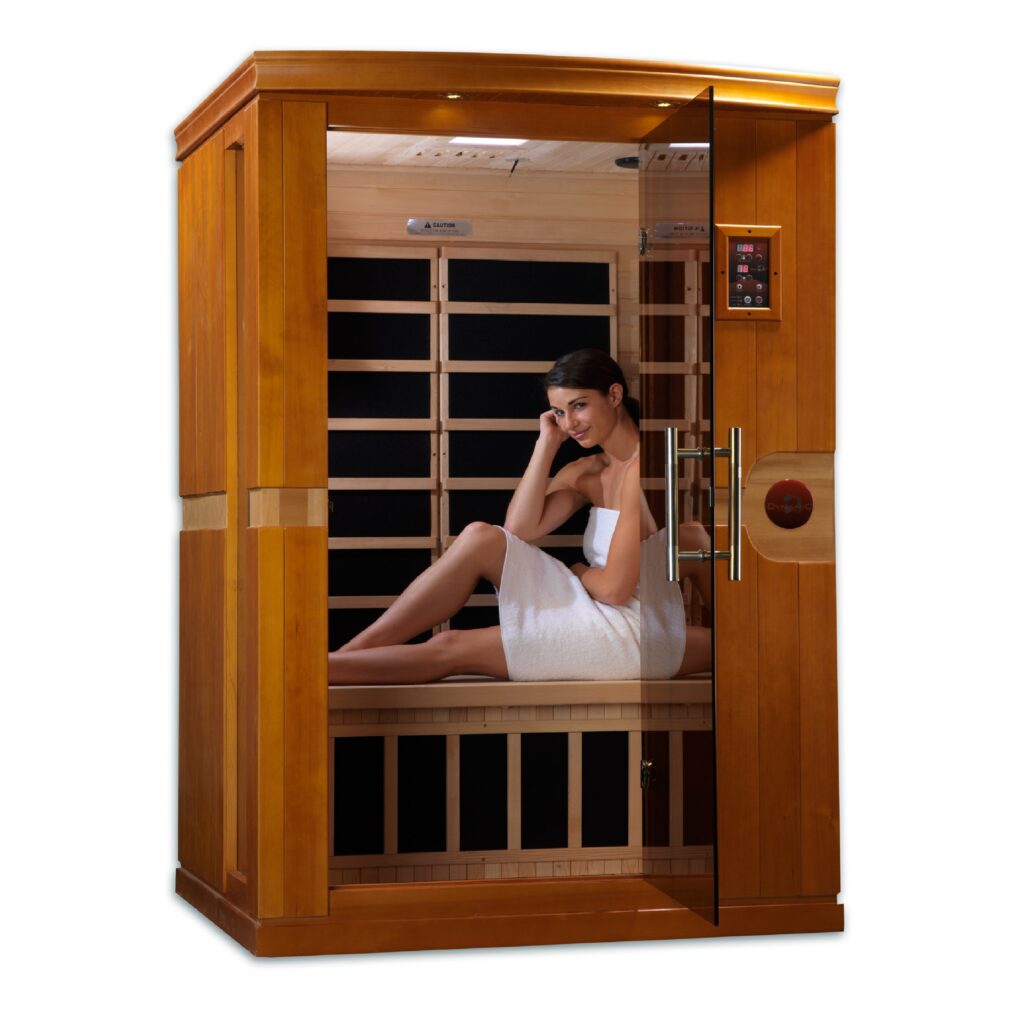 DYN-6210-01 3x3 (4) Dynamic Venice 2 Person Low EMF Far Infrared Sauna DYN-6210-01