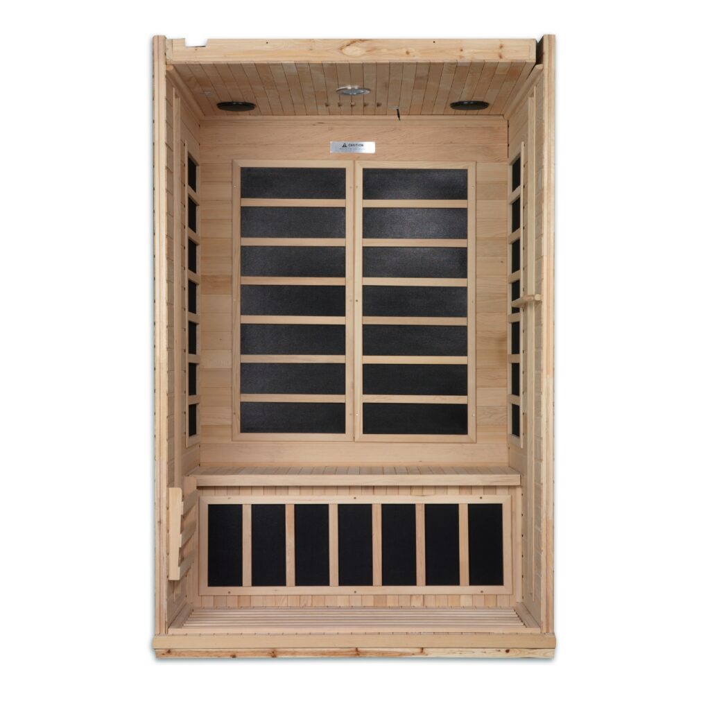 DYN-6210-01 3x3 (5) Dynamic Venice 2 Person Low EMF Far Infrared Sauna DYN-6210-01