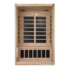DYN-6210-01 3x3 (5) Dynamic Venice 2 Person Low EMF Far Infrared Sauna DYN-6210-01