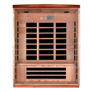 dyn-6336-02_no_front_wall__ 003 Dynamic Lugano 3 Person Low EMF Far Infrared Sauna DYN-6336-02