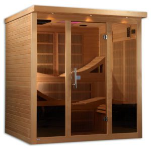 Golden Designs Monaco 6 Person Near Zero EMF Far Infrared Sauna  GDI-6996-01 Elite