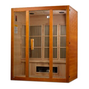 Maxxus Alpine Dual Tech 3 person Low EMF FAR Infrared Sauna Canadian Hemlock MX-J306-02S