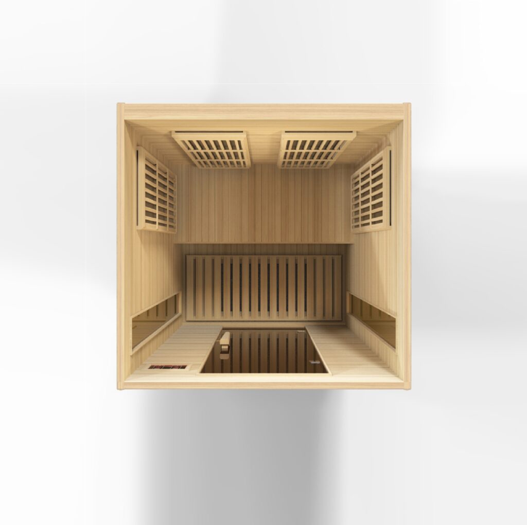 Maxxus Toulose 2 Person Low EMF Far Infrared Sauna in Hemlock MX-K206-01