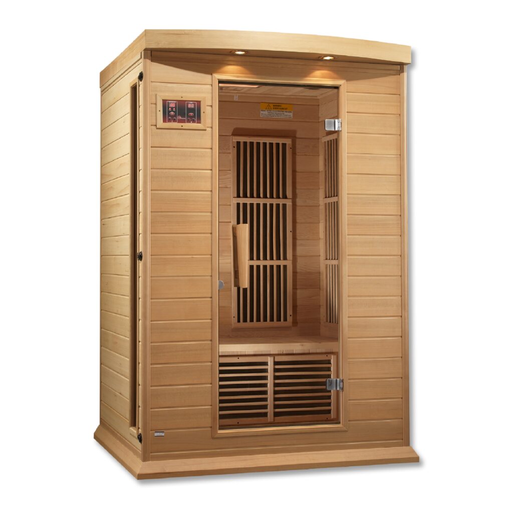 Maxxus Toulose 2 Person Low EMF Far Infrared Sauna in Hemlock MX-K206-01