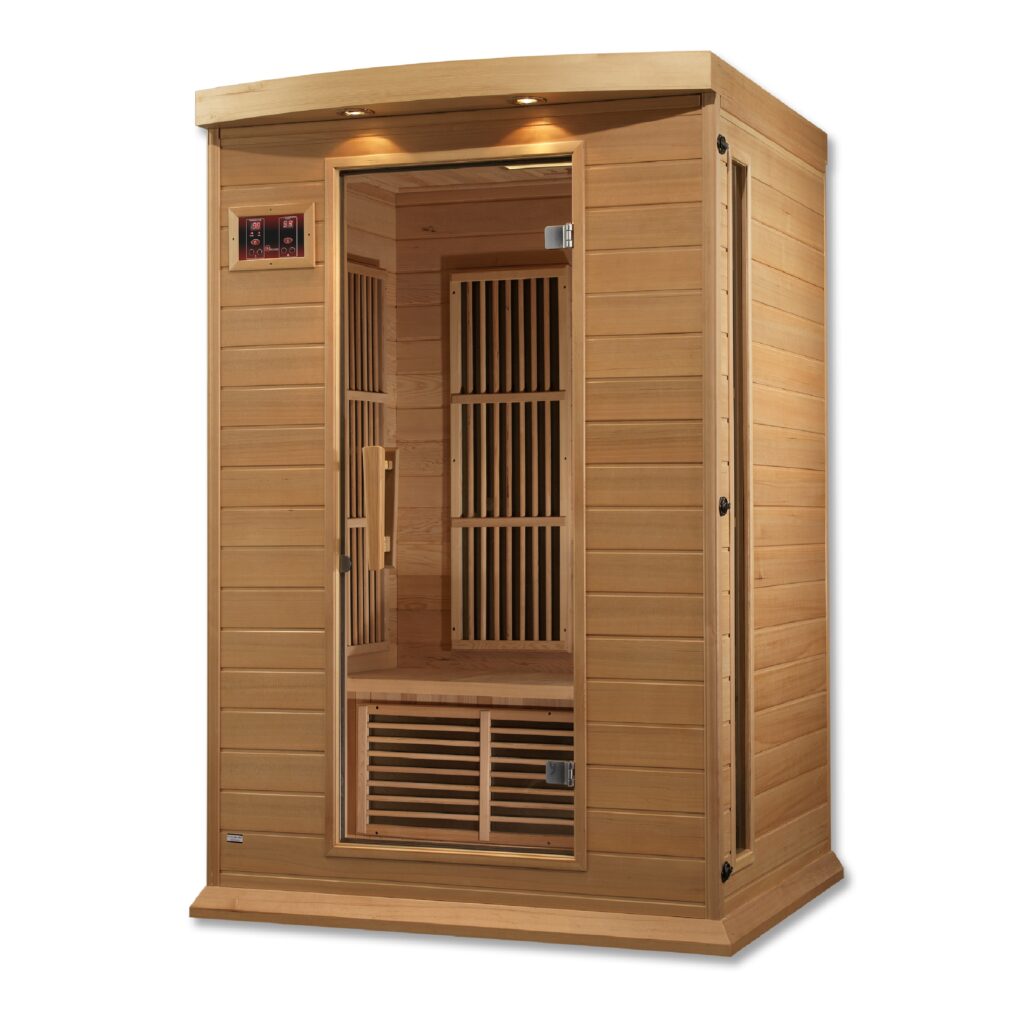 Maxxus Toulose 2 Person Low EMF Far Infrared Sauna in Hemlock MX-K206-01