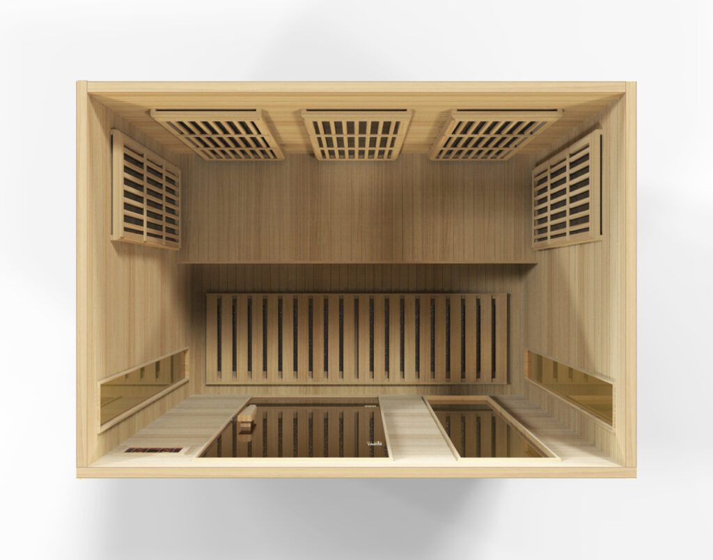 Maxxus Montilemar 3 Person Low EMF Far IR Sauna in Hemlock MX-K306-01