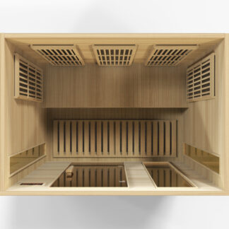 Maxxus Montilemar 3 Person Low EMF Far IR Sauna in Hemlock MX-K306-01
