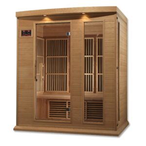 Maxxus Montilemar 3 Person Low EMF Far IR Sauna in Hemlock MX-K306-01