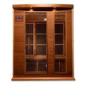 MX-K306-01_Red_Cedar_3x3_1_600x Maxxus Montilemar 3 Person Low EMF Far IR Sauna in Cedar MX-K306-01-CED