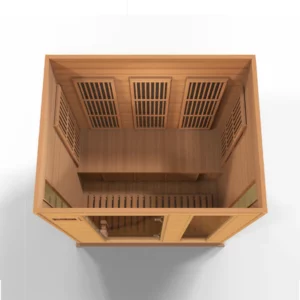MX-K306-01_Red_Cedar_3x3_5_600x Maxxus Montilemar 3 Person Low EMF Far IR Sauna in Cedar MX-K306-01-CED