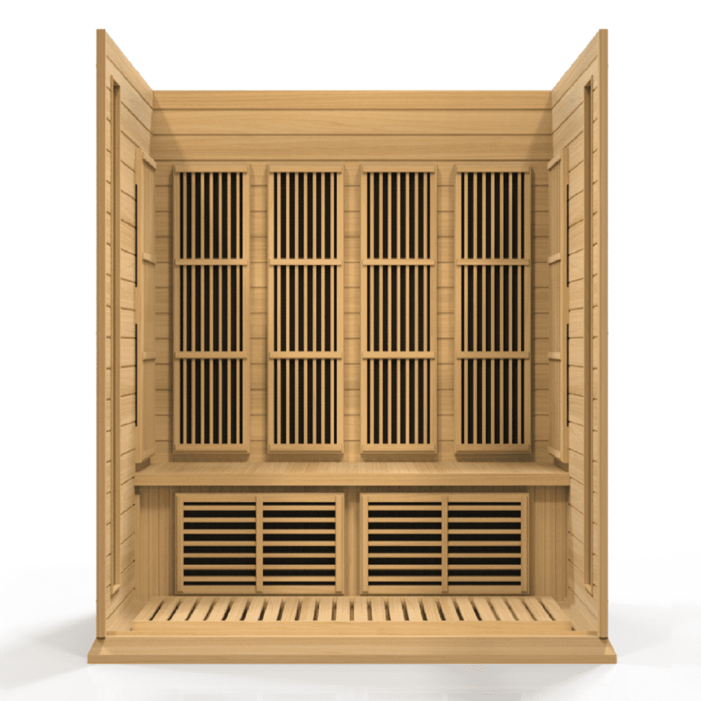 Maxxus Chaumont 4 Person Low EMF FAR Infrared Sauna Canadian Hemlock MX-K406-01