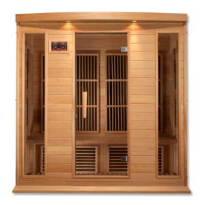 Maxxus Chaumont 4 Person Low EMF FAR Infrared Sauna Canadian Hemlock MX-K406-01