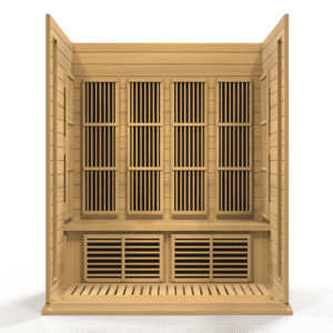 Maxxus Chaumont 4 Person Low EMF FAR Infrared Sauna Canadian Hemlock MX-K406-01