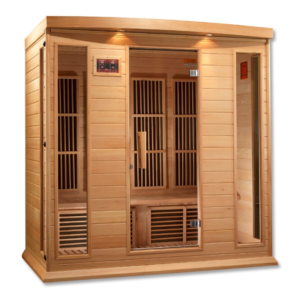 Maxxus Chaumont 4 Person Low EMF FAR Infrared Sauna Canadian Hemlock MX-K406-01