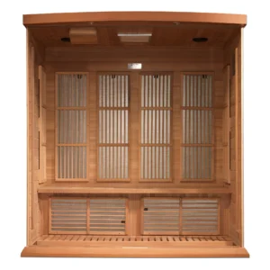 Maxxus Chaumont 4 Person Low EMF FAR Infrared Sauna Canadian Red Cedar MX-K406-01 CED