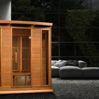 Maxxus Chaumont 4 Person Low EMF FAR Infrared Sauna Canadian Red Cedar MX-K406-01 CED