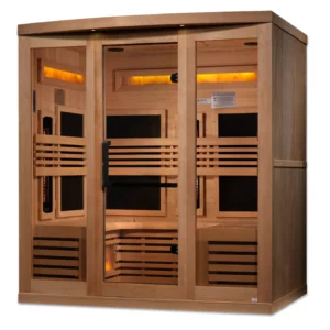 Golden Designs Zenith 6 Person Commercial Full Spectrum Infrared Himalayan Salt Sauna GDI-8260-01