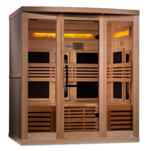 Golden Designs Zenith 6 Person Commercial Full Spectrum Infrared Himalayan Salt Sauna GDI-8260-01