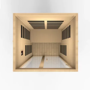 Dynamic Santiago Low EMF 2 Person Home IR Sauna DYN-6209-01