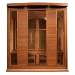 Maxxus Chaumont 4 Person Near Zero EMF FAR Infrared Sauna - Canadian Red Cedar MX-K406-01-ZF CED