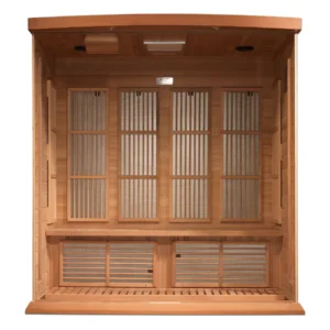 Maxxus Chaumont 4 Person Near Zero EMF FAR Infrared Sauna - Canadian Red Cedar MX-K406-01-ZF CED