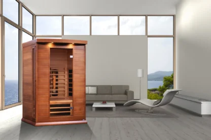 MX-M206-01-FS CED  Maxxus 2 Person Full Spectrum Infrared Sauna - Canadian Red Cedar - Image 6