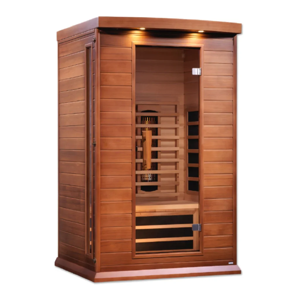 MX-M206-01FS2024_2 Maxxus Toulose 2 Person Full Spectrum Infrared Sauna - Canadian Red Cedar MX-M206-01-FS CED