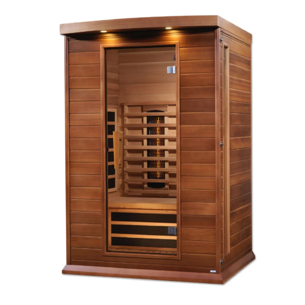 MX-M206-01FS2024_4 Maxxus Toulose 2 Person Full Spectrum Infrared Sauna - Canadian Red Cedar MX-M206-01-FS CED