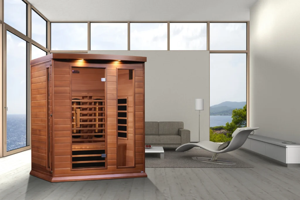 Maxxus Montilemar 3 Person Full Spectrum Infrared Sauna - Canadian Red Cedar MX-M306-01-FS CED