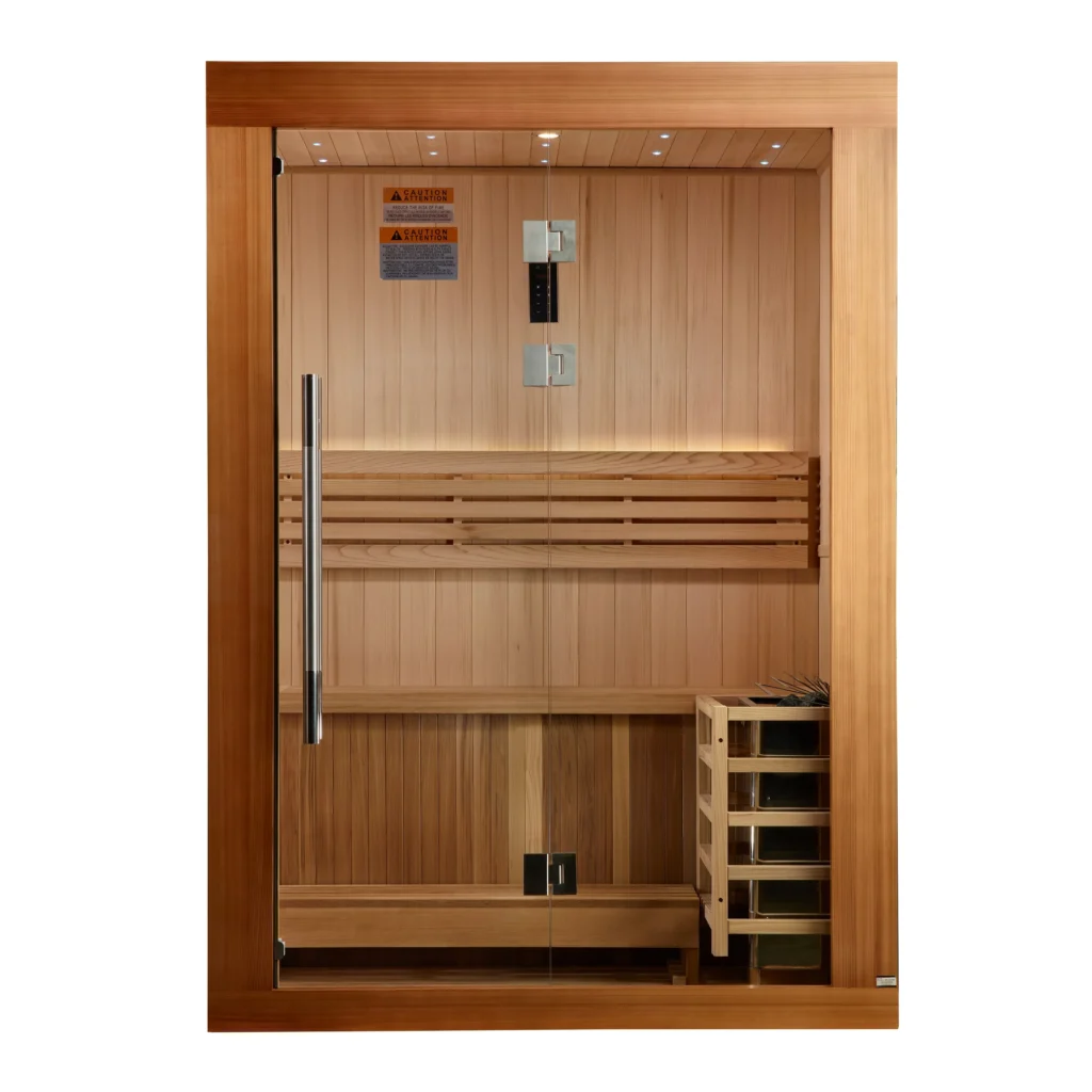 Golden Designs  Sundsvall 2 Person Traditional Sauna - Canadian Red Cedar Interior and Pacific Premium Clear Cedar Exterior GDI-7289-02