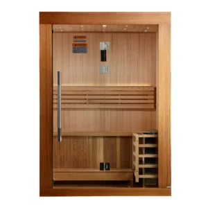 Golden Designs  Sundsvall 2 Person Traditional Sauna - Canadian Red Cedar Interior and Pacific Premium Clear Cedar Exterior GDI-7289-02