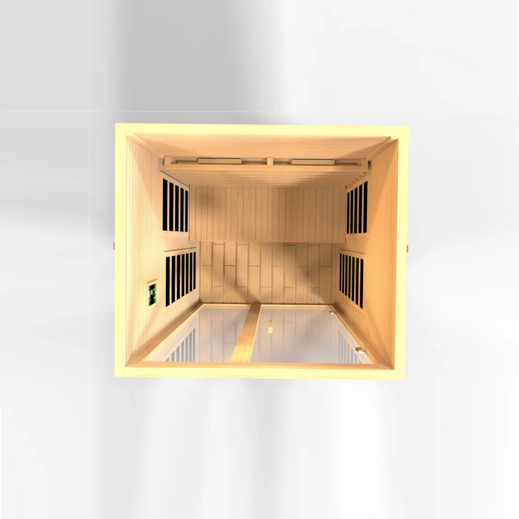 Dynamic Santiago 2 Person Full Spectrum Near Zero EMF Infrared Sauna DYN-6209-03 FS