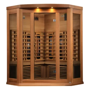 Maxxus Avignon 3 Person Corner Full Spectrum Infrared Sauna - Canadian Red Cedar MX-M356-01-FS CED