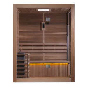 Golden Designs Hanko 2-3 Person Traditional Sauna - Canadian Red Cedar Interior GDI-7202-01