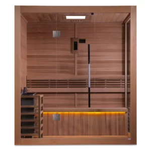 GDI-7203-013x3_1 Golden Designs Forssa 3-4 Person Traditional Sauna - Canadian Red Cedar Interior GDI-7203-01