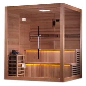 Golden Designs Kuusamo 6 Person Traditional Sauna - Canadian Red Cedar Interior GDI-7206-01