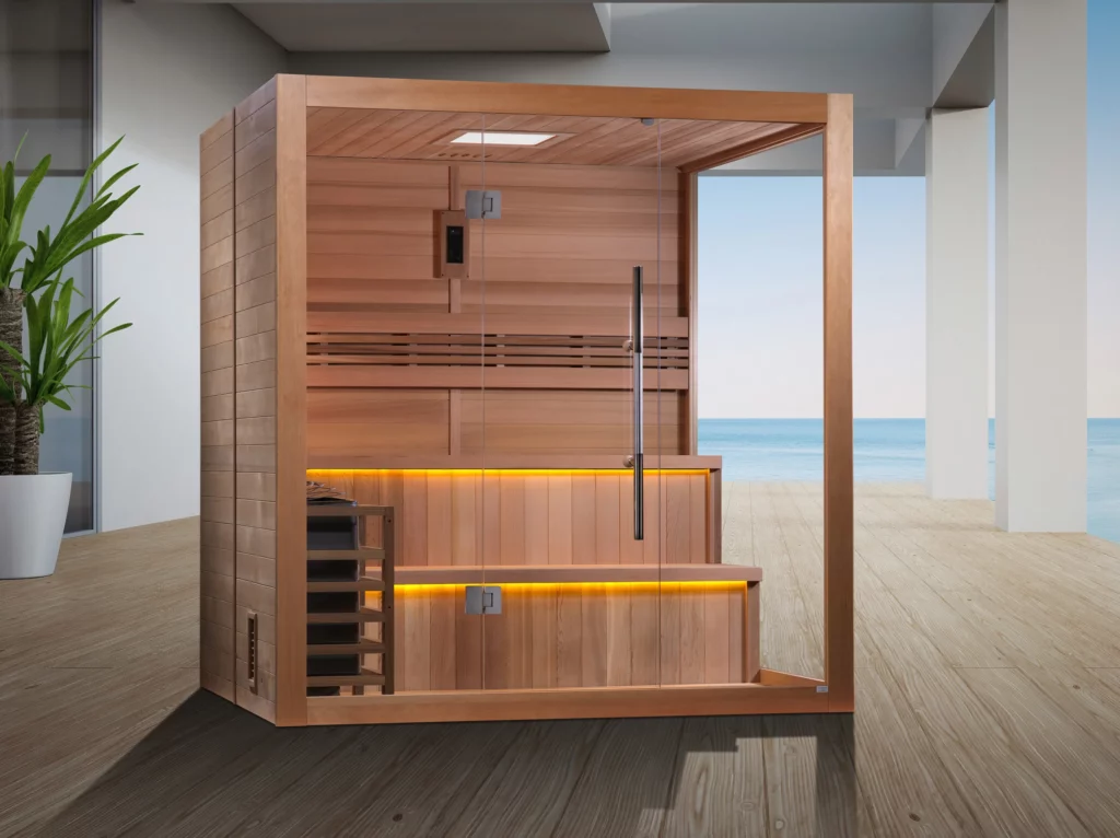 Golden Designs Kuusamo 6 Person Traditional Sauna - Canadian Red Cedar Interior GDI-7206-01