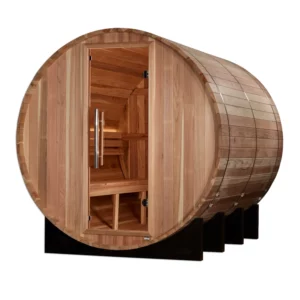 Golden Designs Klosters 6 Person Barrel Traditional Sauna - Pacific Cedar GDI-B006-01