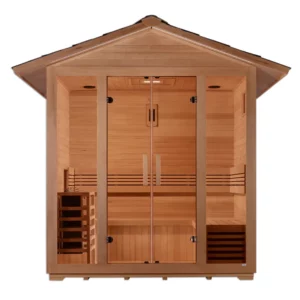 Golden Designs Vorarlberg 5 Person Traditional Outdoor Steam Sauna -  Canadian Hemlock GDI-8105-01