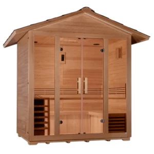 Golden Designs Vorarlberg 5 Person Traditional Outdoor Steam Sauna -  Canadian Hemlock GDI-8105-01