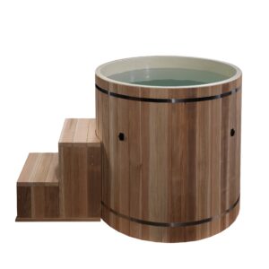 DCT-B-042-PLPC  TUB ONLY  |  Dynamic Cold Therapy Cedar Barrel Spa - Plastic Tub