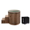 Barrel Spa Dynamic Cold Therapy in Cedar - Plastic Tub with WiFi Thermal System Kit