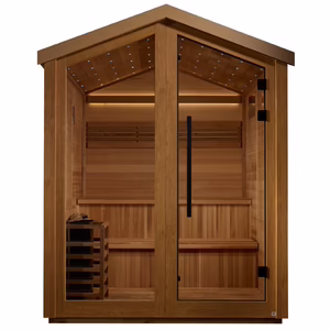 Golden Designs Kaarina 6 Person Outdoor Traditional Sauna - Canadian Red Cedar Interior GDI‐8506‐01