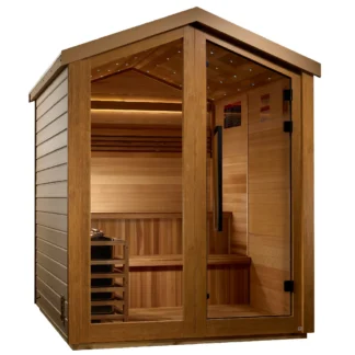 Golden Designs Kaarina 6 Person Outdoor Traditional Sauna - Canadian Red Cedar Interior GDI‐8506‐01