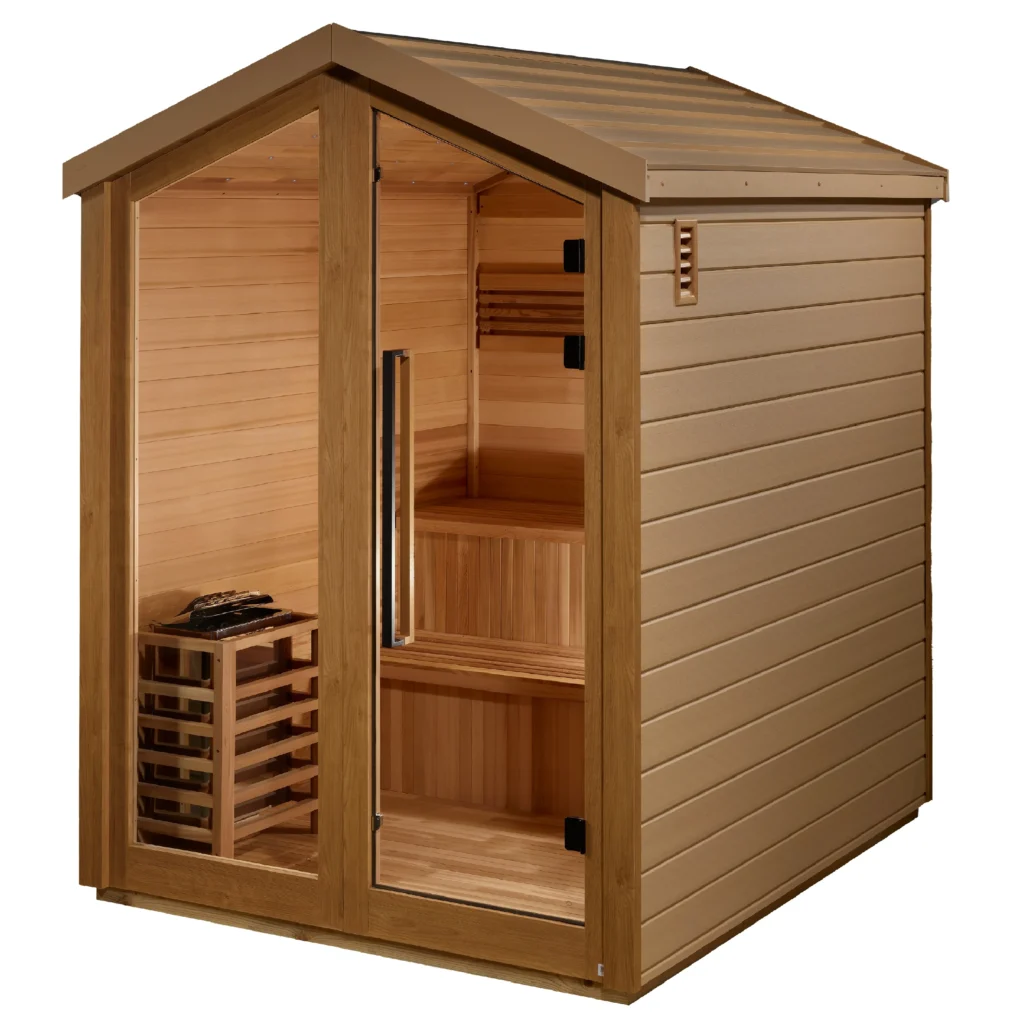 Golden Designs Kaarina 6 Person Outdoor Traditional Sauna - Canadian Red Cedar Interior GDI‐8506‐01