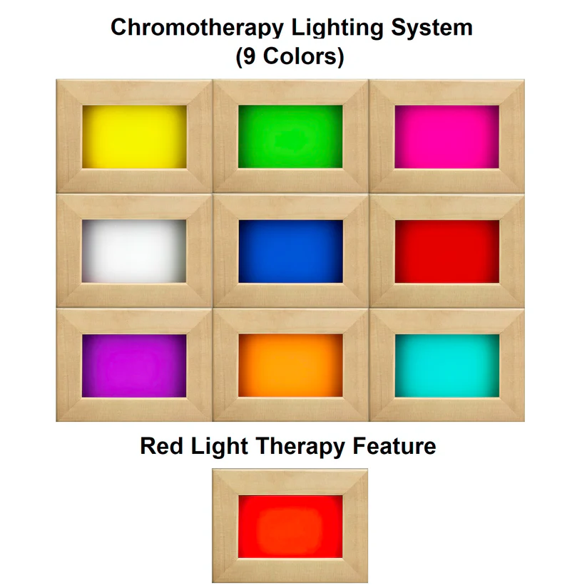 ChromotherapyLight07-11-20249Colors_RedLight_924147da-26b8-413b-a3e8-928d2b37b4cf Dynamic Gracia 1 Person Full Spectrum Near Zero EMF IR Sauna DYN-6119-03 FS